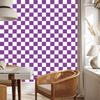 Checkerboard Wallpaper Purple for Living Room and Bedroom 50x1000