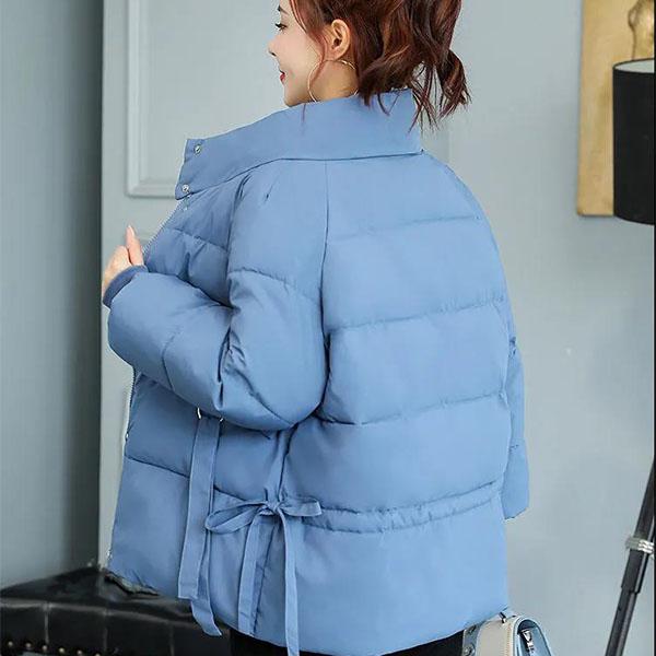 Damen Daunenmantel Winter Dicke Jacke Koreanische Version Locker Niedlich Ins Hongkong Wind Brot Kleidung Kurzer Abschnitt Baumwolljacke