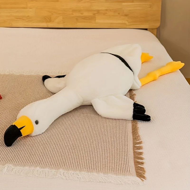 Stuffed Animal Flamingo Plush Toy Soft Cuddly Flamingo Plush with Cute Wings Adorable Zoo Animal Plushie Gift for Kid Pink/White