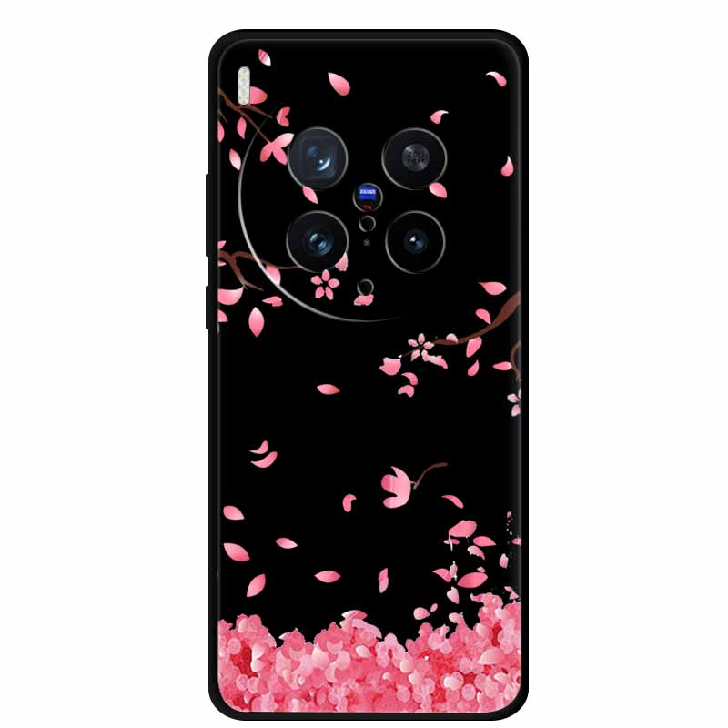 Black Silicone Case For Vivo X300 Pro 2025 Case Cartoon Cat Soft Back Cover For Vivo X300 5G Phone Case X 300 Pro Coque Funda