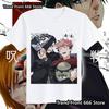 T-shirts Japonais Anime Chaud Jujutsu Kaisen Homme Enfant Coton Motif Gojo T-Shirt Ras du Cou Enfant Homme Femme T-shirt Harajuku