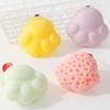 Cute Soft Baby Bath Sponge Cat Paw Shape with Lanyard Shower Balls Dead Skin Remover Baby Shower Cotton Bath Accessories
