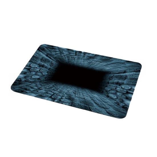 Optical Illusion Rug Non-Slip 3D Visual Trap Floor Mat Bottomless Hole Design Doormat for Entrance Living Room Playroom Office