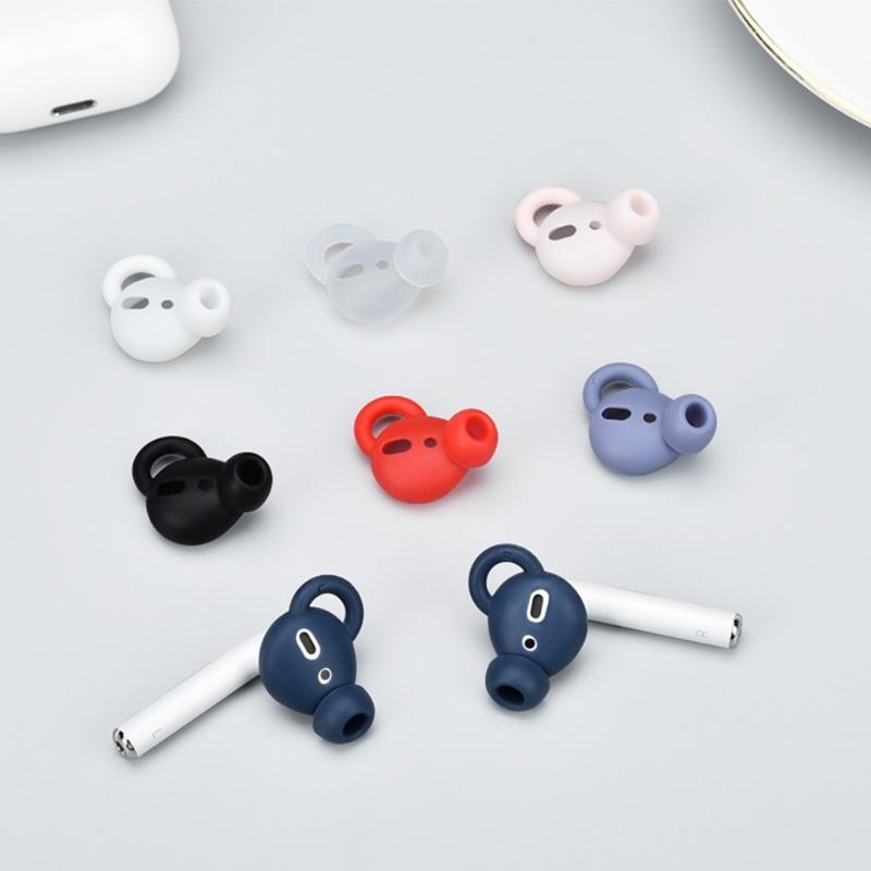 2Pieces Non-slip Earbuds Silicone Sleeve Tips for  1/2&Earpods Headsets Spare Parts Replacements