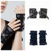 Y2K Half-finger Gloves Black Fingerless Mittens Fashion Arm Cover  Outdoors