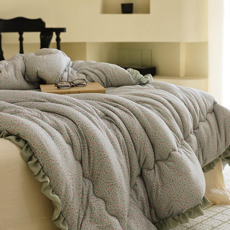Version Of Cloud Marshmallow Knitted Cotton Lace Machine Washable Soybean Fiber Quilt Core Four Seasons Sleeping Naked Quilt