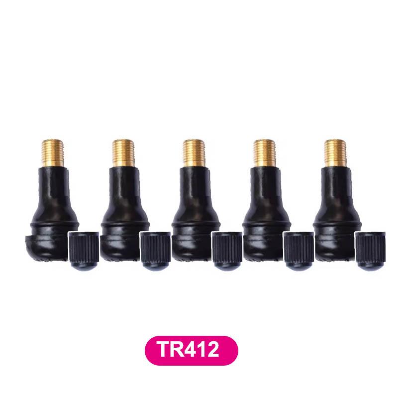 10/5pcs Car Motorcycle Scooter Tubeless Tire Valve Stem Straight TR412 TR413 TR414 Valve Copper for ATV Trikes Truck