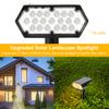 1/2 Stück Solarstrahler Außen 2-in-1 Wasserdicht 19 LED-Lampen Einstellbare Landschaft Weiß
