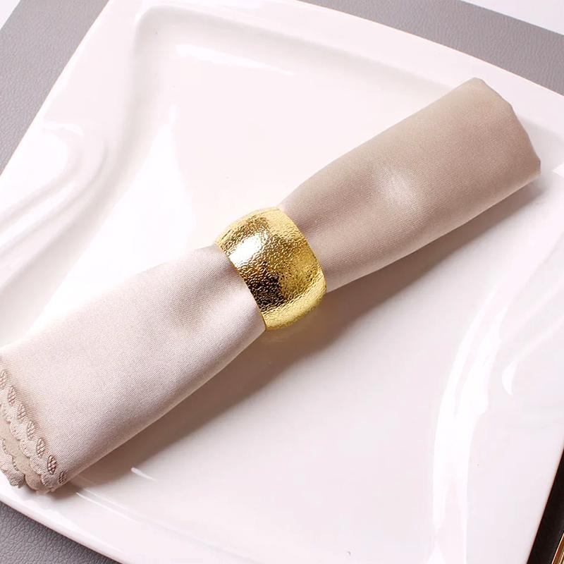 12Pcs Napkin Buckle Dining Room Metal for Wedding Party Ring Models Simple Napkin Holder Napkin Rings Table Decor