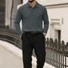 Men's Slim Fit Corduroy Pullover Sweater Knit Top for Casual Daily Wear