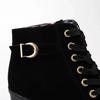 luxury 2026 New Women Shoes Lace Up Ankle Boots Zapatos Mujer Fashion High Heels Ladies Casual Spring Pumps Platform Heel 42