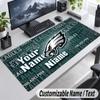 Philadelphia Eagles Personalized Large Mouse Pad Custom Name Text Extended Desk Mat Gaming Mousepad