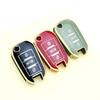 Gold Edge TPU Shell Holder Fob Keyless Car Key Cover Case For Peugeot 408 508 107 301 208 2008 308 3008 for Citroen C4 CACTUS C5 DS4 DS5