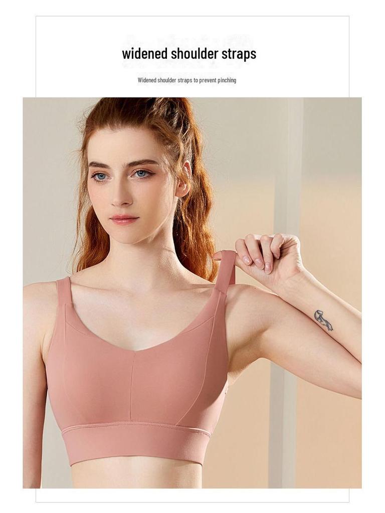 High-Impact Sports Bra for Large Bust – Women's Shock-Proof Fitness & Yoga Vest