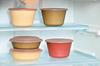 Tatsumiya Garden Bowl Floral Red 55167 (with Lid) Size Approx. W13.5 D13.5 H8.1