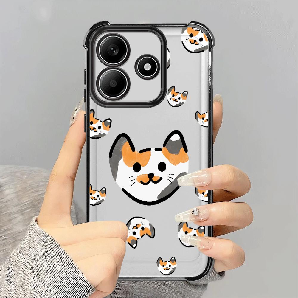 Case for Redmi Note 14 Pro Plus K80 9 Pro 11s 13C 10 Lite 11 Note 13 A3 A5 12 Phone Cover Cartoon Kitty