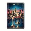 Metal Gnome with Bee Sign 2D Flat Garden Decor Outdoor Wall Art 20x30 cm