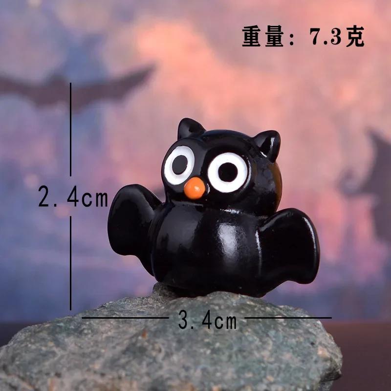 

Хэллоуин Микроландшафт Миниатюрные Фигурки Полимерная Миниатюра Украшения для Миниатюрного Сказочного Сада Милые Тыква Привидение Домашний Декор