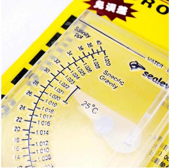 Aquarium PVC Brine Hydrometer Concentration Meter Salinity Meter Sea Hydrometer Supply Fish Tank