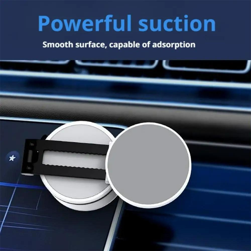 Double-Sided Magnetic Car Phone Holder 360° Rotatable Vacuum Suction Cup Mount for iPhone 16-12 Pro Max Samsung Xiaomi