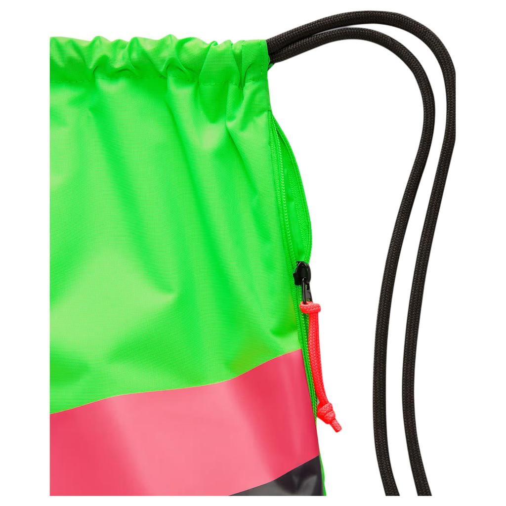 Nike Fabric Gym Bag Backpack Unisex Impact Green & Punch Red