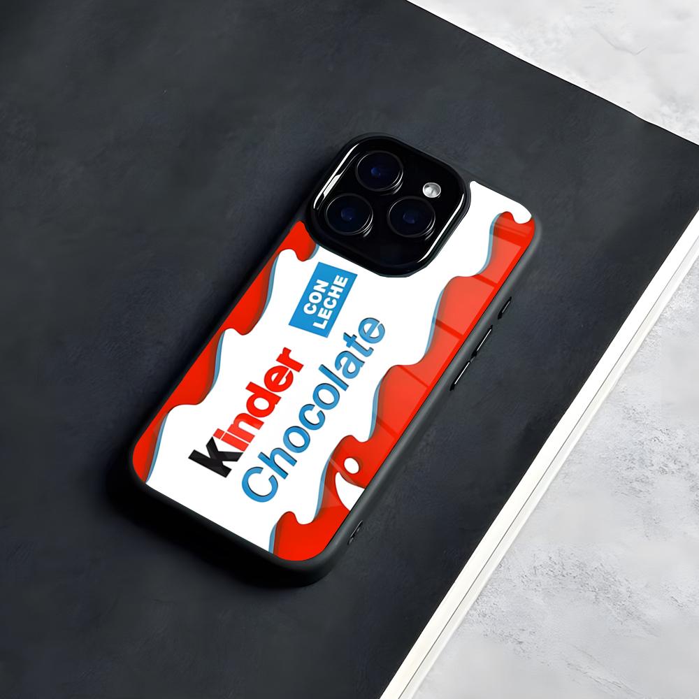 Trolly Egg K-KINDER JOY Surprise Phone Case For IPhone 17 Pro Max 16 15 14 13 11 Pro Max Plus Glass Phone Case