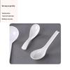 White Melamine Long-Handle Ramen Spoon