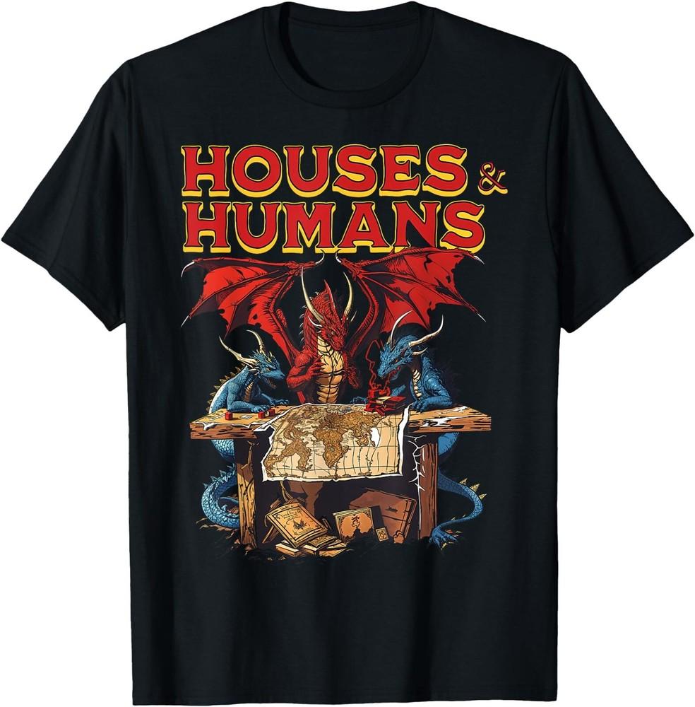 

Houses and Humans Vintage Retro 90s Funny Gamer Gaming T-Shirt Unisex T-Shirt XXXXL