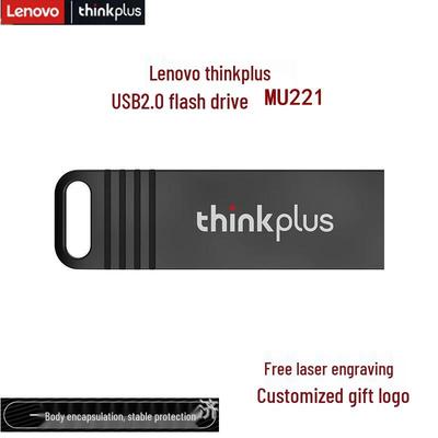 Lenovo ThinkPlus MU221 Metal USB Flash Drive, 32GB/64GB, Engravable