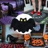 2025 Halloween Faux Cashmere Rug 50x80cm Dirty-Resistant Floor Carpet Halloween Bat Welcome Door Mat For Gym Patio Bedside