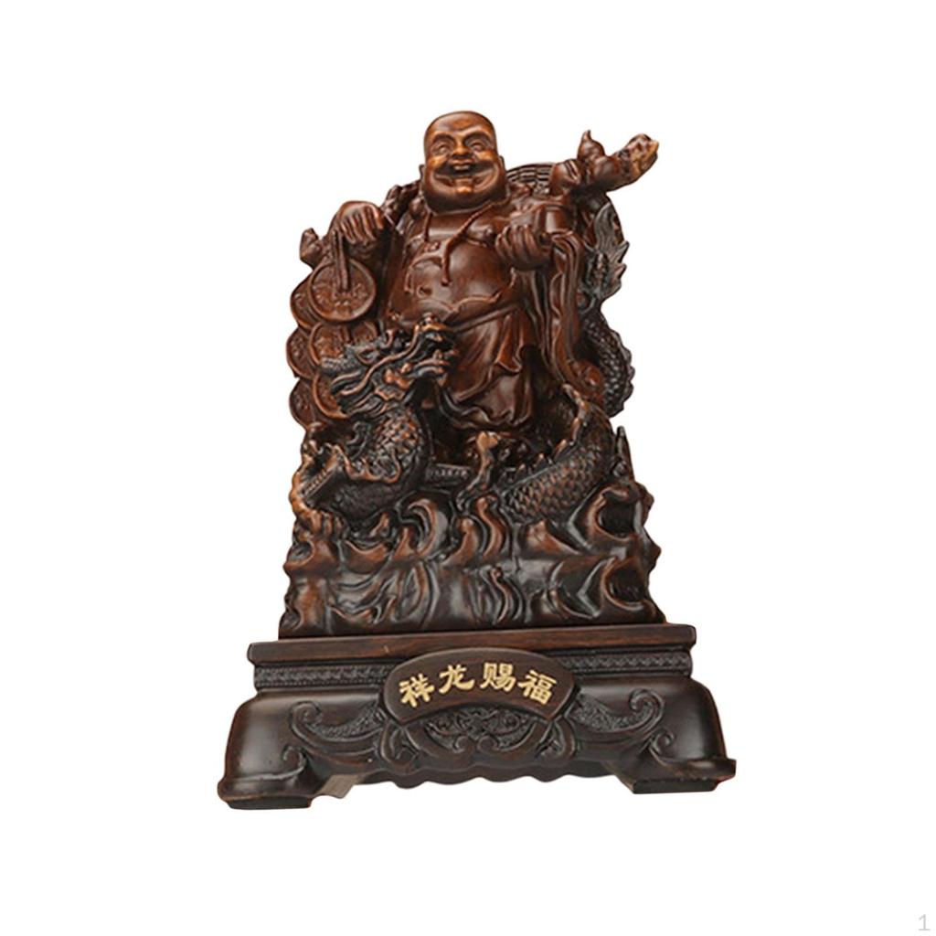 Buddha Figurine for Home And Office, Decorative Sitting Statue Feng Shui