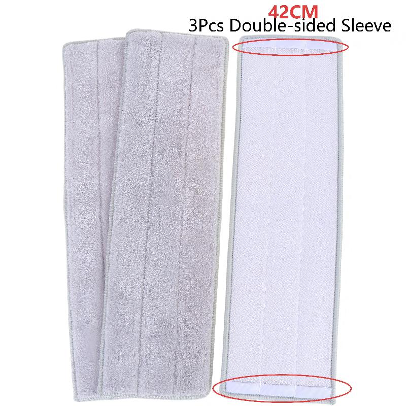 3Pcs Flat Mop Replacement Pads Reusable Thickened Microfiber Absorbent Mop Refill Pads For Spray Mop Dust Mop Cleaning Supplies