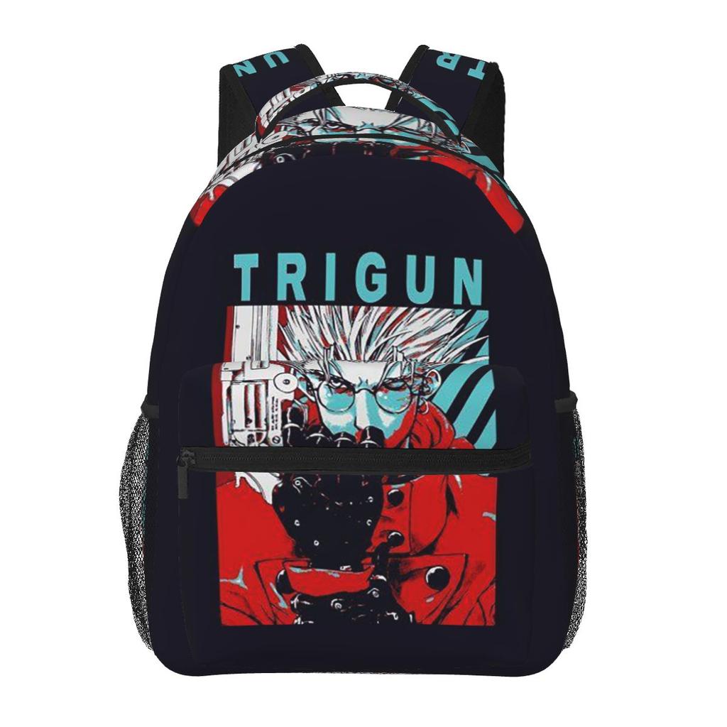 Trigun Vash Anime Manga Student Backpack School Bag Hiking Travel Daypack for Boys Girls Fashion Bookbag Shoulder Bags