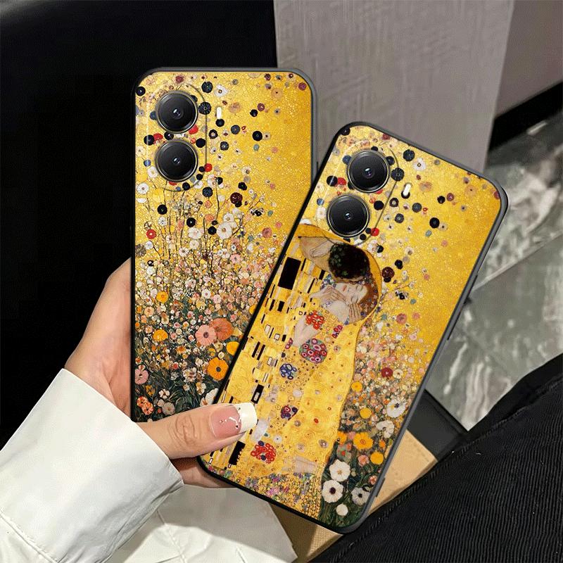 Kiss By Gustav Klimt Art Soft Phone Case for Xiaomi Poco X5 X6 X7 X8 Pro Max X3 F7 F8 Ultra M8 M7 M6 M5 Redmi 15 15C 14C 13C 12C
