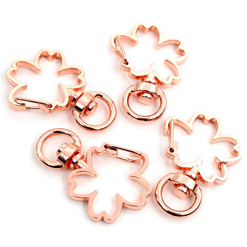10pcs Cat Heart Snap Hook Trigger Clips Buckles For Keychain Lobster Lobster Clasp Hooks for Key Ring Clasp Jewelry Supplies