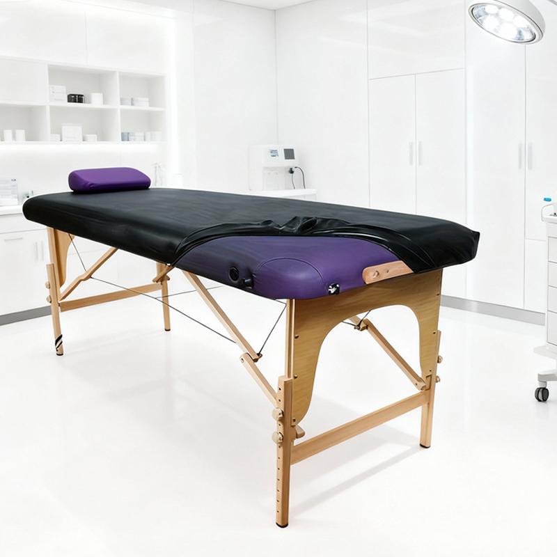 PU-läder passande skönhetssalongssängskydd massagebordsöverdrag klinikbäddspridare SPA-behandlingsmadrass sjukhussängslakan skydd