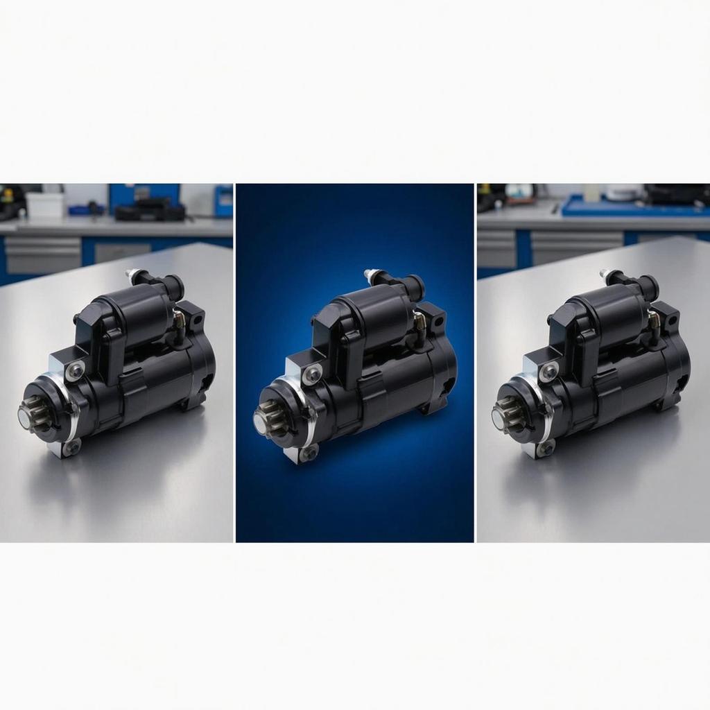 Starter Motor with Gear Shaft Four-Stroke Outboard Model-specificFit for