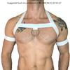 Men Chest Harness Elastic Chest Strap Sex Restrain Chest Bandage Punk Nylon Chest Belt Cosplay Costume Accessory