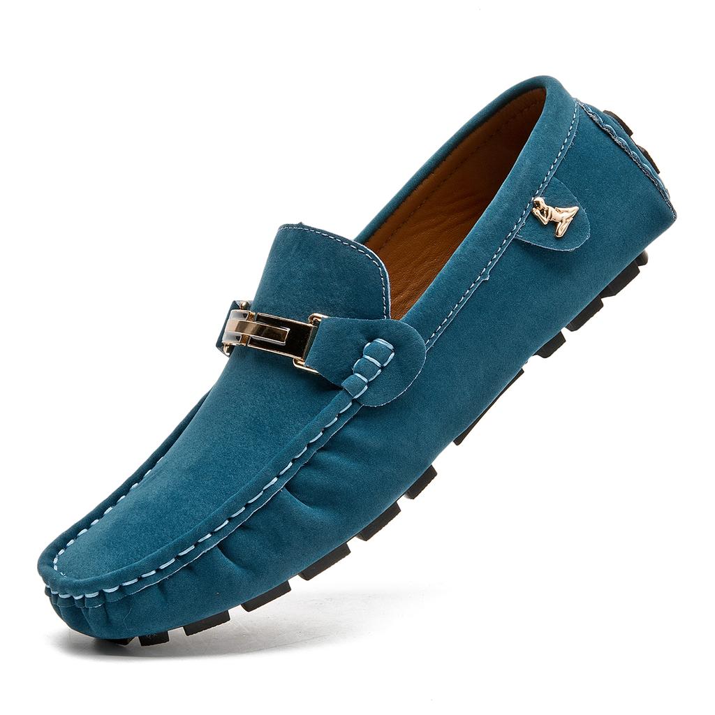 Scarpe da Uomo in Pelle Scamosciata Taglia Grande 50 Mocassini Comode Scarpe Casual Unisex Scarpe da Guida Mocassini Scarpe Piatte Calzature da Uomo