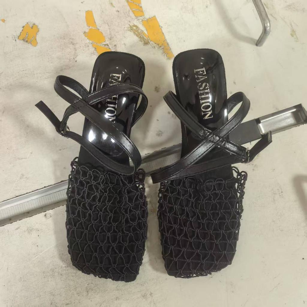 Platta Sandaler med Spetsig Tå Dam Sommar Casual Skor Mode Nya Tofflor Designertofflor Strandpromenad Bekväma Trendiga Damskor