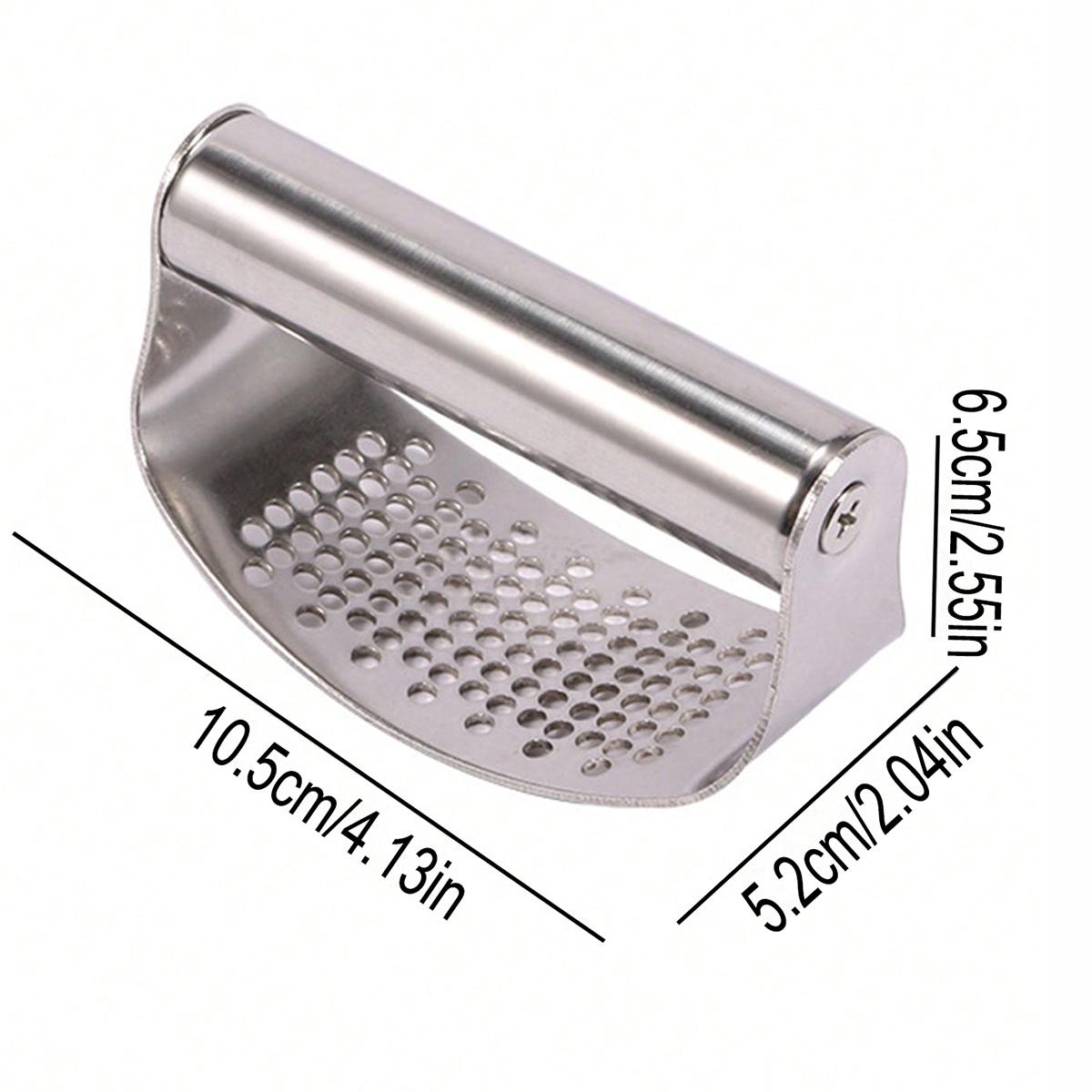 

Stainless Steel Garlic Press - Manual Garlic Ginger Crusher Mincer with Ergonomic Handle, Kitchen Gadget Tool for Home Cooking