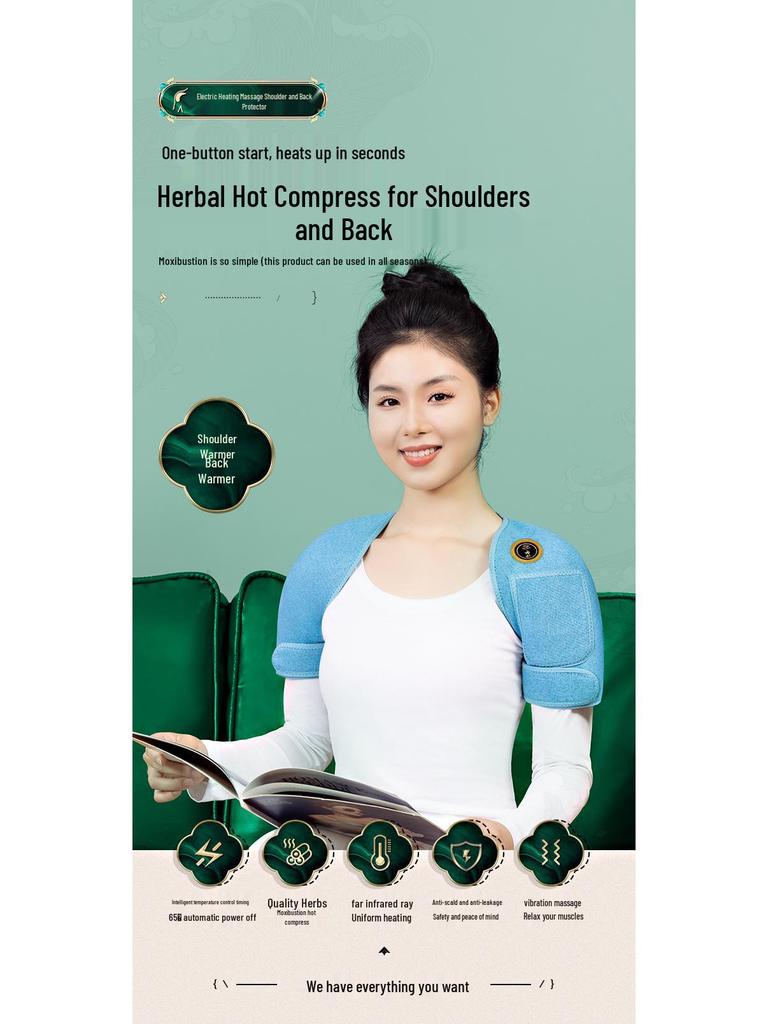 Heated Massage Shoulder and Neck Camisole for Men & Women - Warm Compress Therapy for Cold Protection