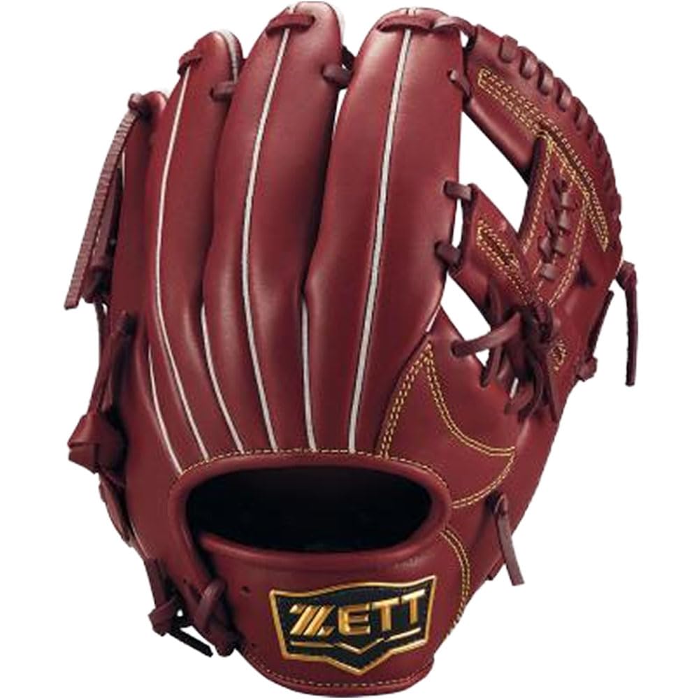 ZETT Soft Steer Baseball Bordeaux Brown Size 3 All-Around Glove, (4000), (BRGB35510F)