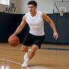 Kalorienverbrennendes Kompressions-Tanktop für Herren, Hohe Dehnbarkeit, Schnelltrocknend, Athletisch für Basketball, Kernstraffung, Training, Laufen, Haltungskorrektor