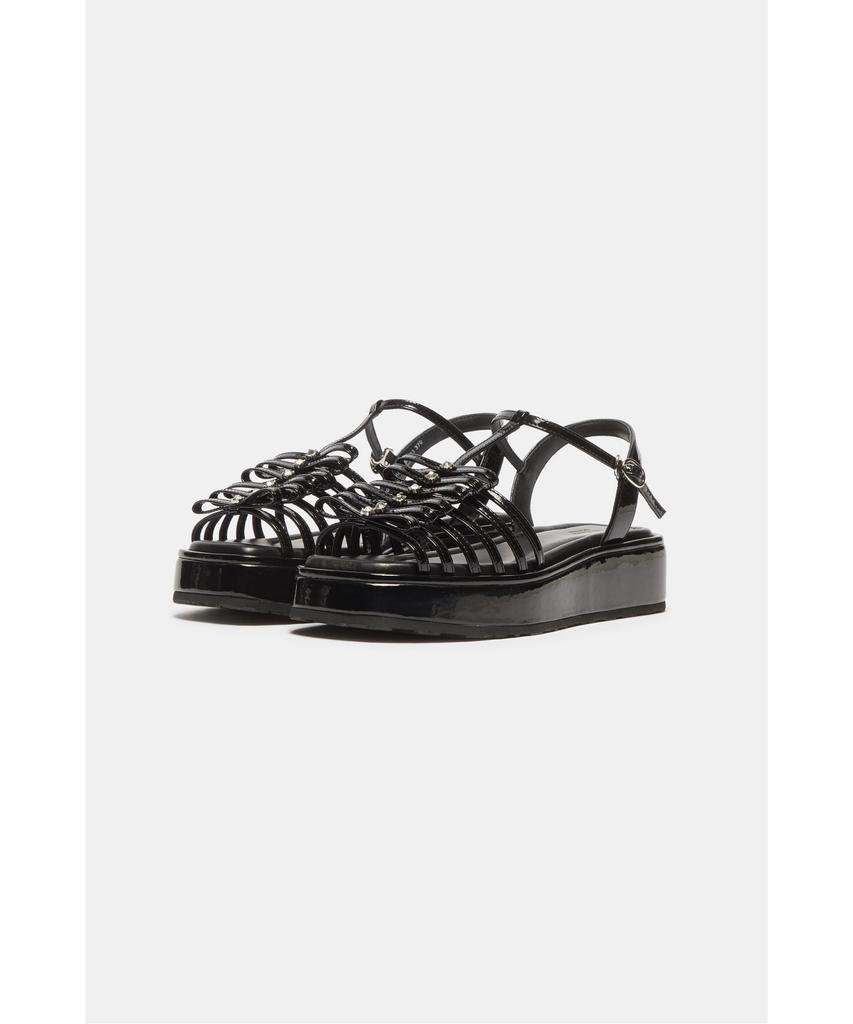 Suecomma Bonnie Multi-Strap Platform Sandals(Black)_Dg2Am26039Blk