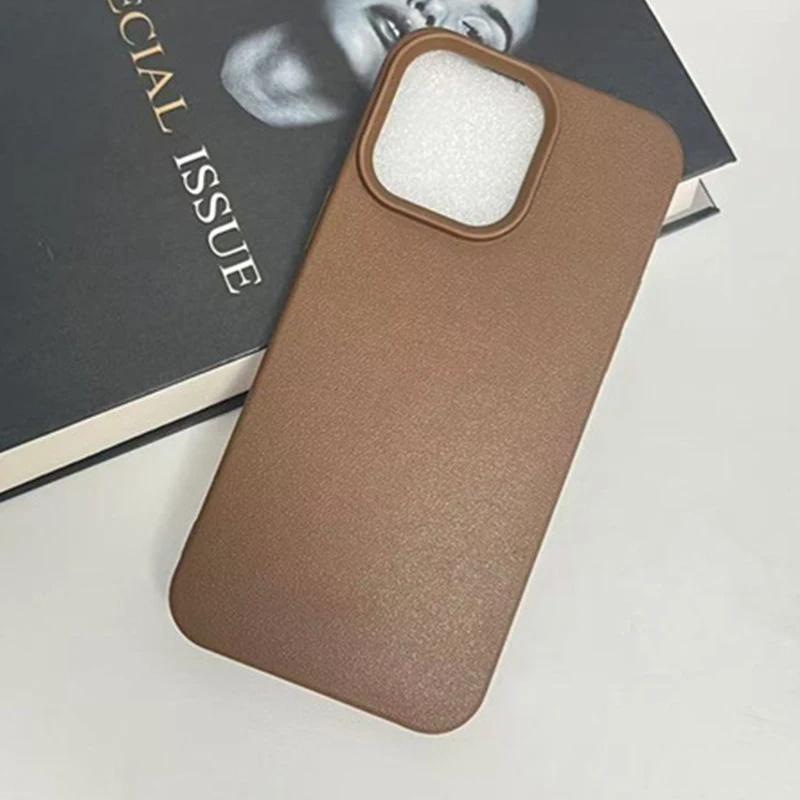 Luxury Matte Soft Candy Phone Case For iPhone 16 15 14 Plus 13 12 11 Pro Max 16e Lens Protection Shockproof Silicone Back Cover