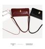 Retro Burgundy Deerskin Velvet Women's Shoulder Bag - Autumn/Winter Collection