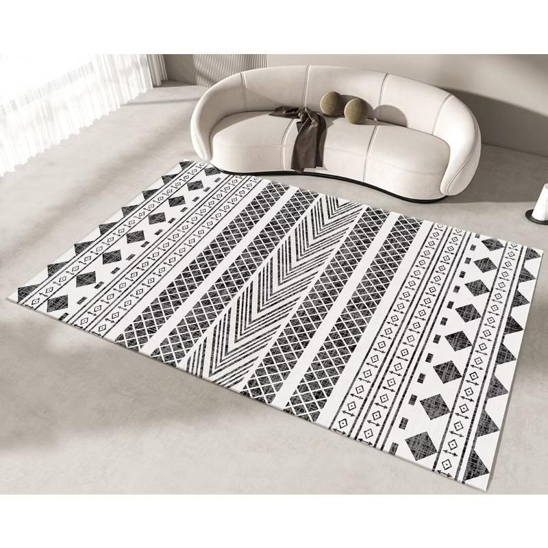 Modern Simple Household Mat Living Room Large Size Luxury Carpet Non-slip Bedroom Bedside Bay Window Rug Washable Kitchen Rug