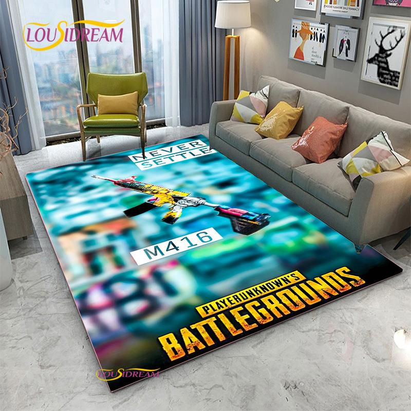 

3D Rifle Pistol Revolver Gun Cartoon Area Rug,Carpet Rug for Living Room Bedroom,Kid Kitchen Dormat Bathroom Anti-slip Floor Mat 40x60cm