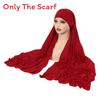 Monochrome Head Wrap Sweater Hat With Breathable Polyester For Women
